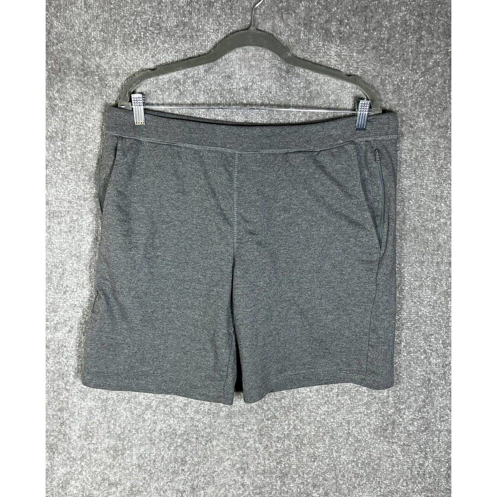 Eddie Bauer Lounge Shorts Mens Size‎ Large Gray Pockets Pull On Comfy